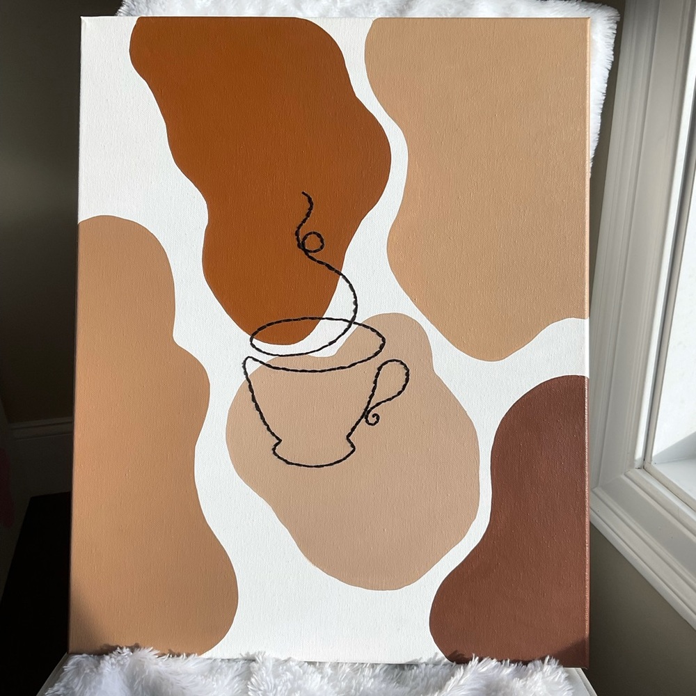 Sewn in Art piece on canvas